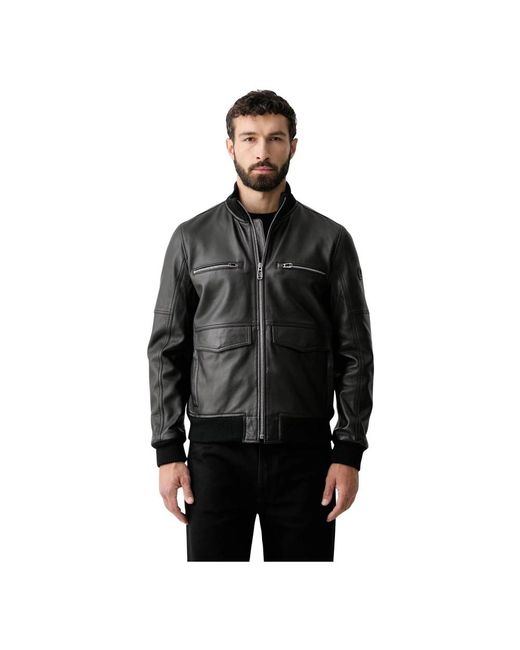Leather Jackets Joop! pour homme en coloris Black