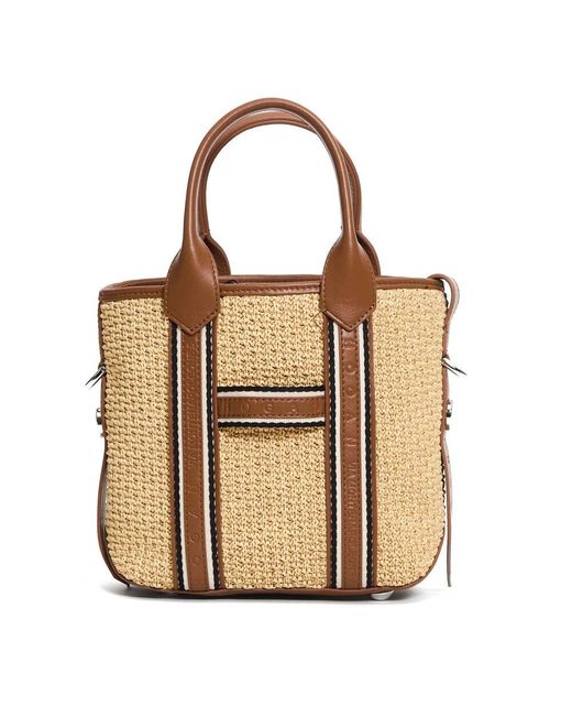 Hogan Brown Raffia Shopper