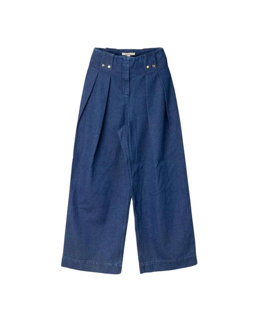 Barbour Blue Wide Jeans
