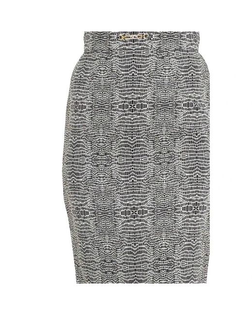 Elisabetta Franchi Gray Midi Skirts