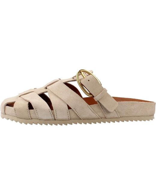 Mules Verbenas de color Brown