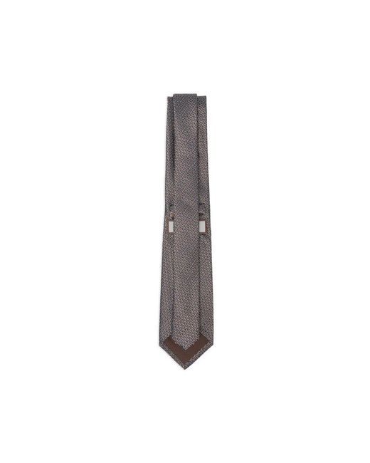 Canali Gray Ties for men