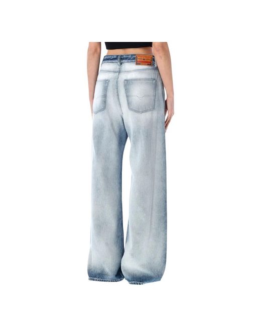 DIESEL Blue Wide Jeans