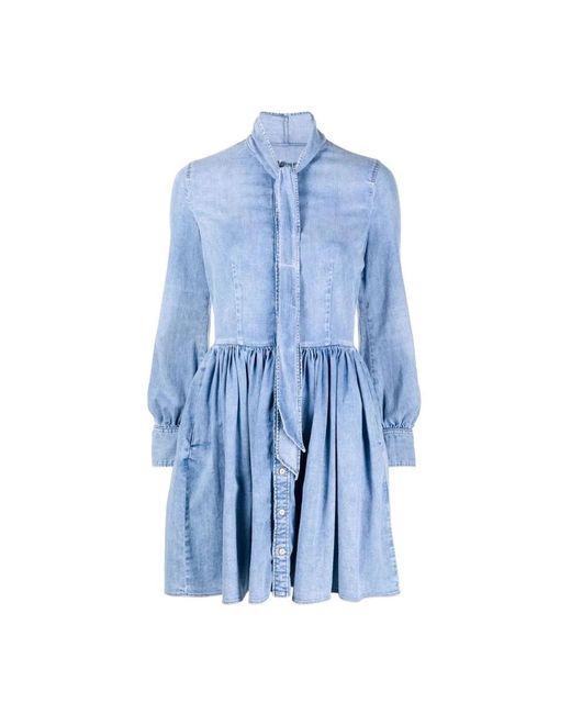 DSquared² Blue Short Dresses