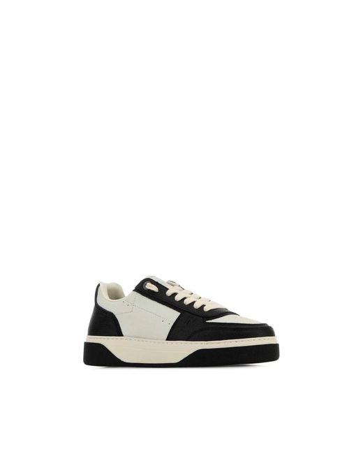 Represent Schoenen ,Veelkleurig ,Leer Tweekleurig Leer En Suède Sneakers in het Natural voor heren