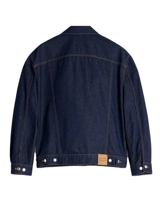 Maison Kitsuné Blue Denim Jackets for men