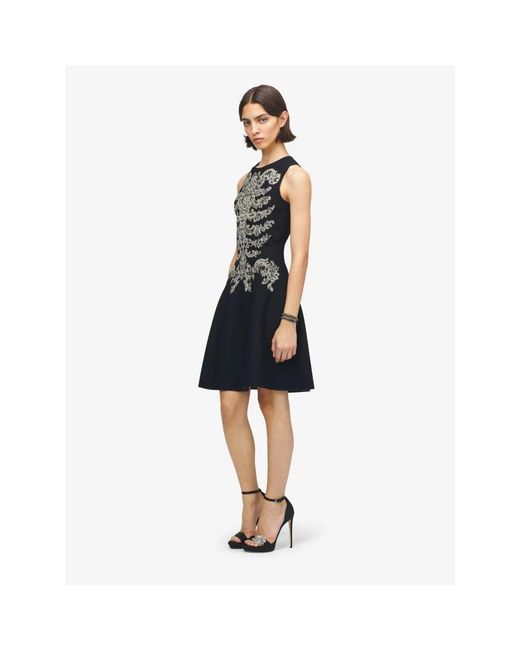 McQueen Black Short Dresses