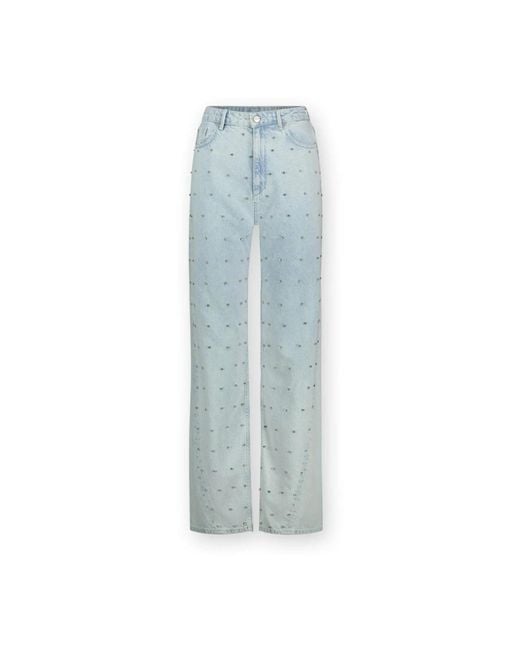Homage Blue Straight Jeans