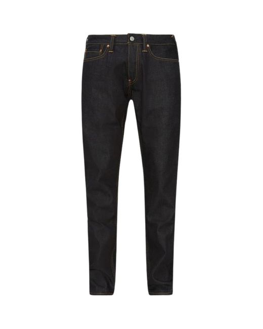 Evisu Black Slim-Fit Jeans for men