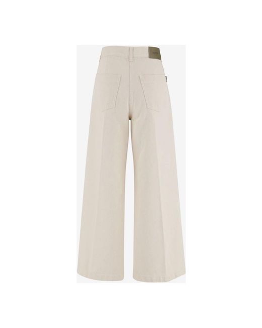 Aspesi White Wide Jeans