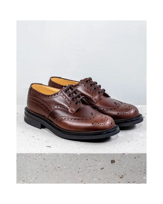 Church's Brown Laced Shoes for men