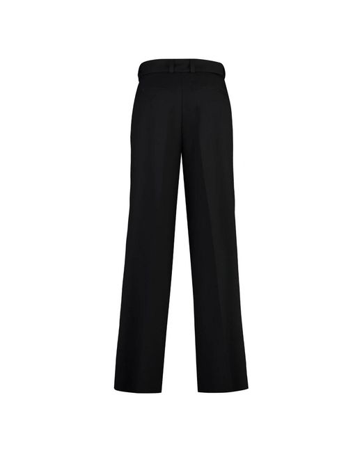 Jil Sander Black Straight Trousers for men