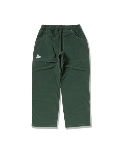 Gramicci Green Straight Trousers for men
