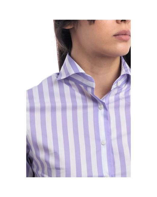 Xacus Purple Slim fit hemd