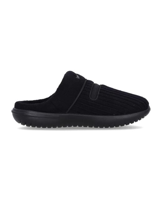 Nike Blue Fleece-Mule