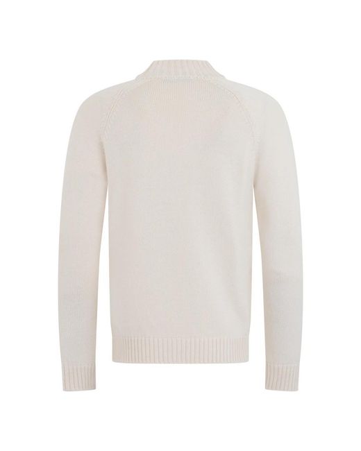Slowear White Round-Neck Knitwear for men