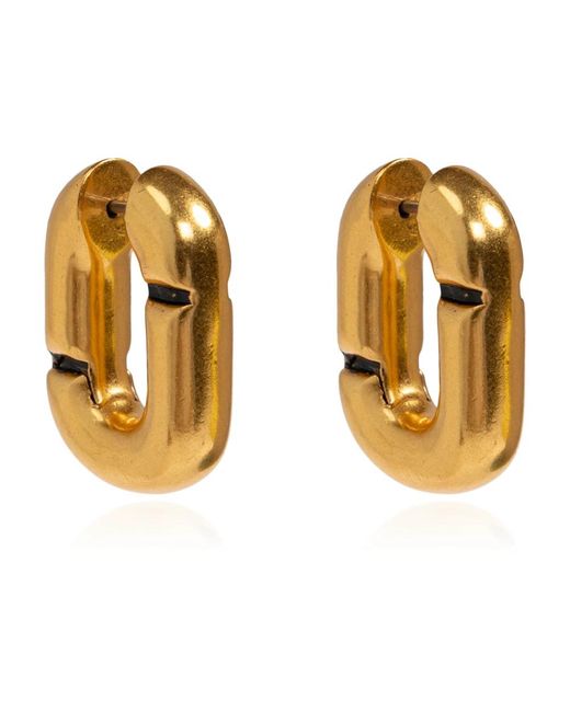 Marc Jacobs Metallic Messing-Ohrringe