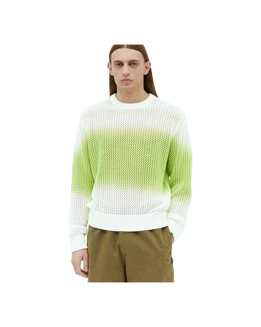 Ombre maglione largo a maglia di Stussy in Green da Uomo