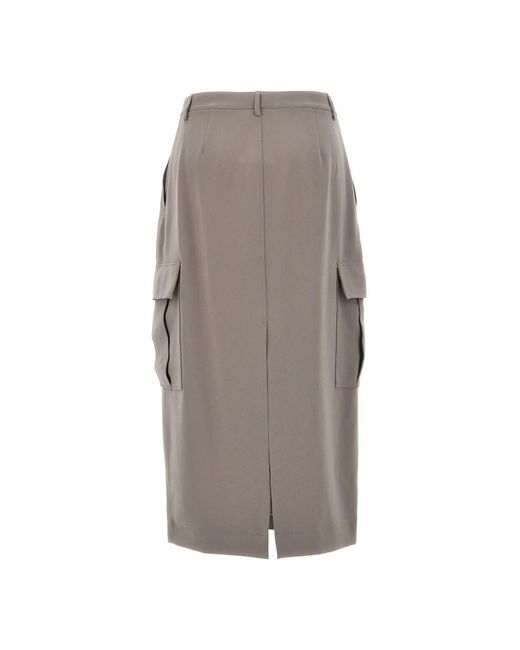 Theory Rokken ,Grijs ,Polyester Relaxed Cargo Rok in het Gray