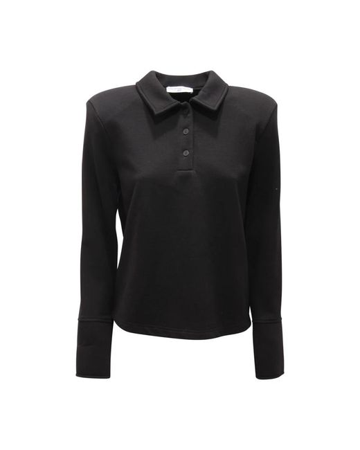 MVP WARDROBE Overhemden ,Zwart ,Oversize Sweatshirt Maria Vittoria Paolillo in het Black