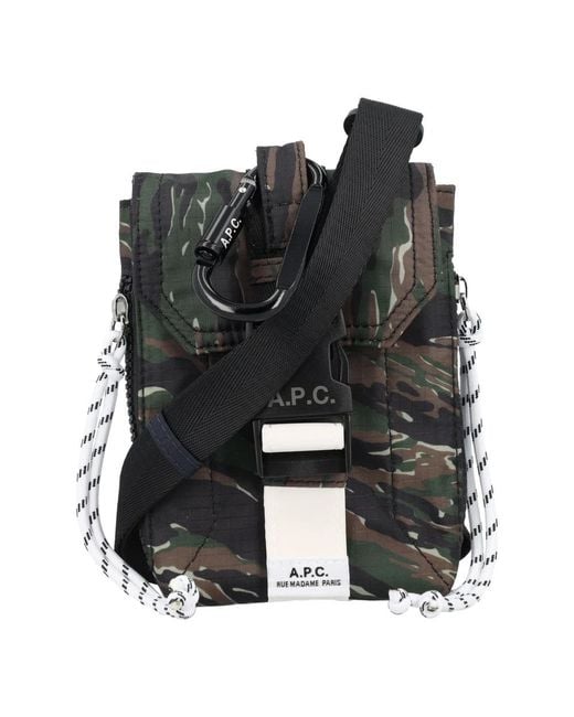 A.P.C. Black Cross Body Bags for men