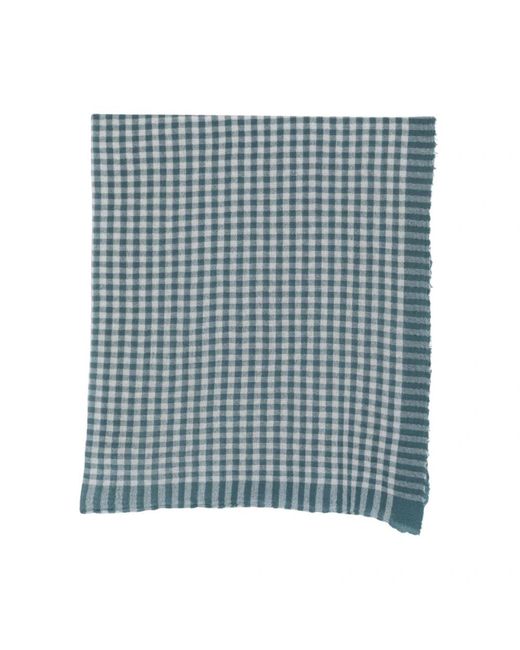 Apuntob Gingham Stole in het Blue