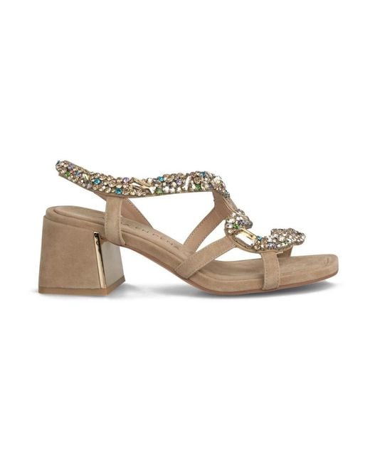 Alma En Pena. Metallic High Heel Sandals