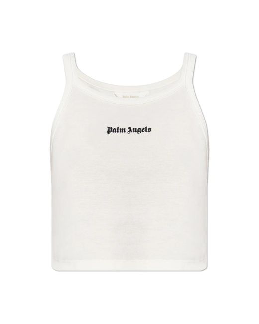 Sleeveless Tops di Palm Angels in White