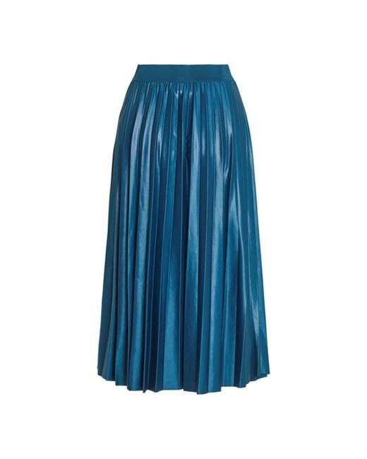 Vila Blue Midi Skirts