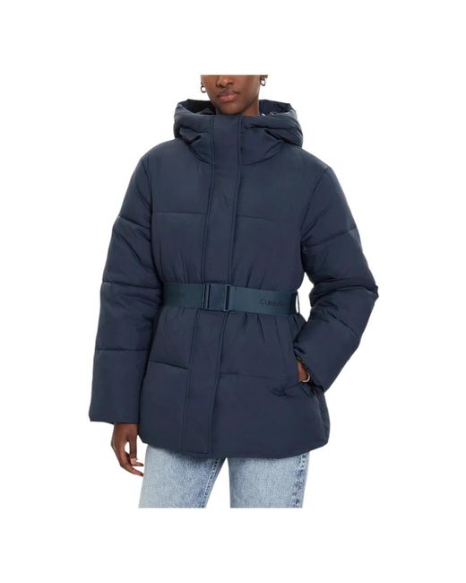 Winter Jackets di Calvin Klein in Blue