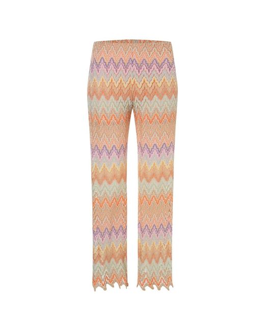 Ana Alcazar Pink Straight Trousers
