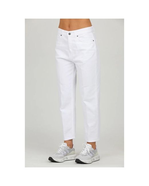 Jeans > cropped jeans Dondup en coloris White
