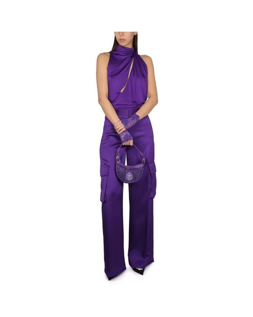 Versace Purple Wide Trousers