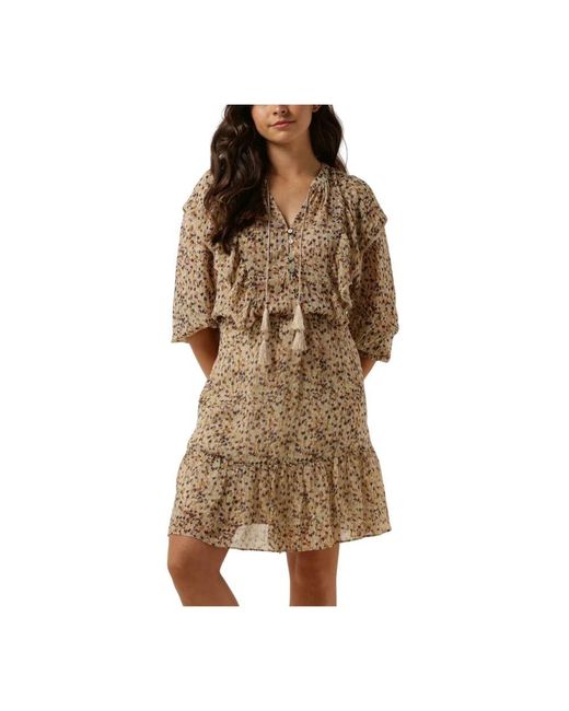 Summum Brown Mini Kleid Confetti Spot Print
