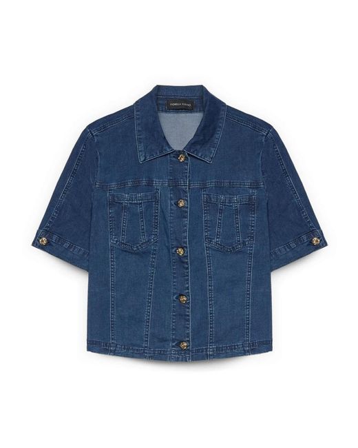 Denim Jackets FIORELLA RUBINO de color Blue