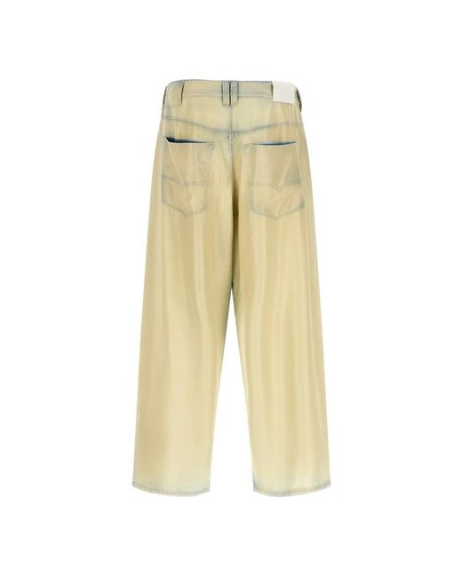 DIESEL Yellow Loose Fit Jeans for men