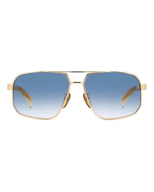 David Beckham Blue Authentische Stilvolle Sonnenbrille, Premium Qualität