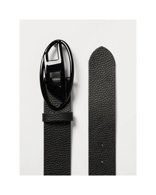 DIESEL Black Belts for men