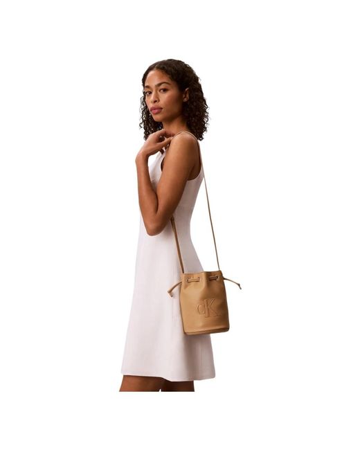 Calvin Klein Natural Bucket Bags