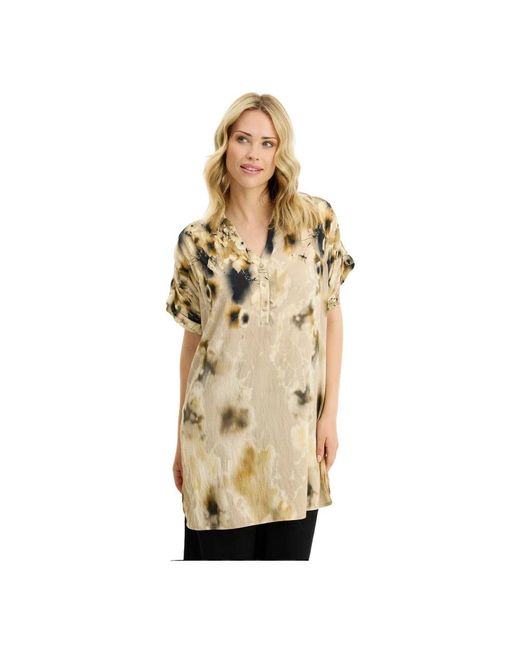Blouses iN FRONT en coloris Metallic