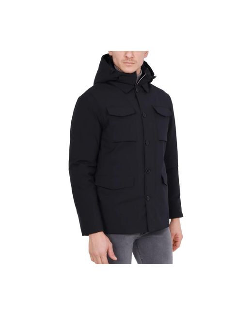 AT.P.CO Field Jacket Met Warme Padding in het Blue voor heren