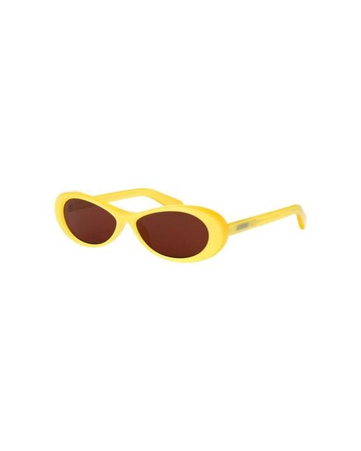 Jacquemus Yellow Sunglasses