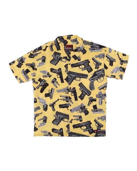 Propaganda Metallic Short Sleeve Shirts for men