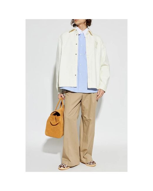 AMI White Denim Jackets for men
