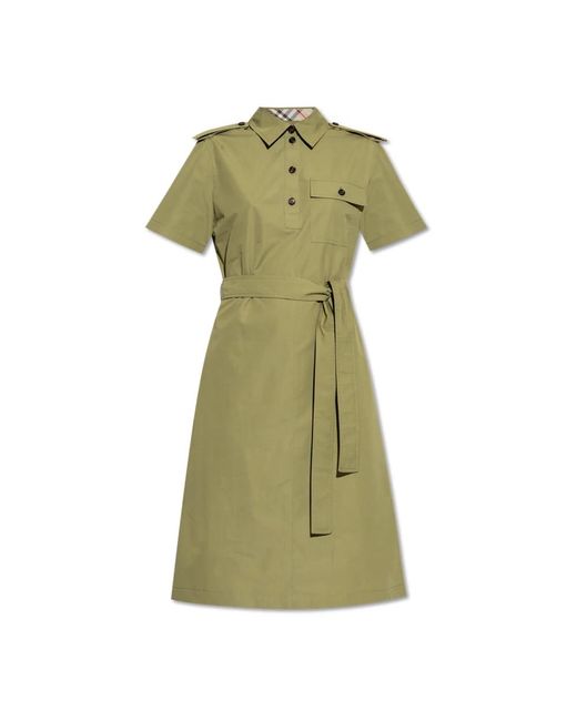 Short Dresses Burberry de color Green