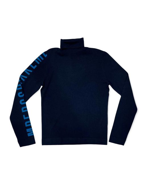 Navy regular pull sweater di Bikkembergs in Blue da Uomo