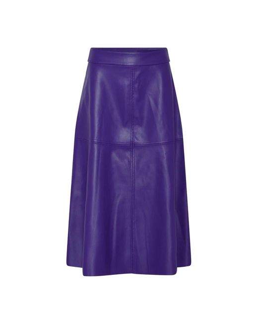 Bruuns Bazaar Midi Skirts in het Purple