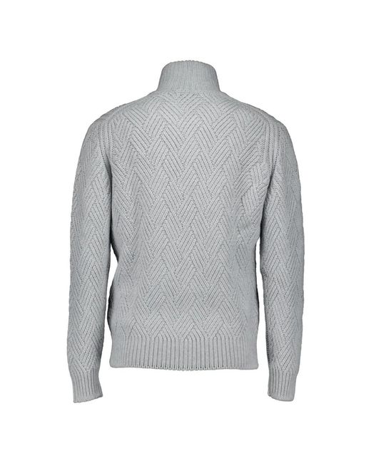 Gran Sasso Gray Zip-Throughs for men