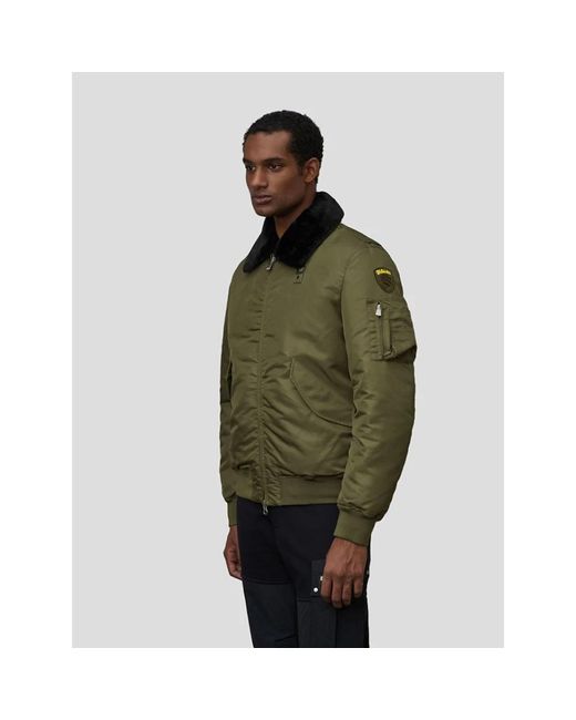 Blauer Groene Nylon Bomberjack in het Green voor heren