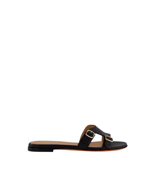 Sliders Santoni en coloris Black